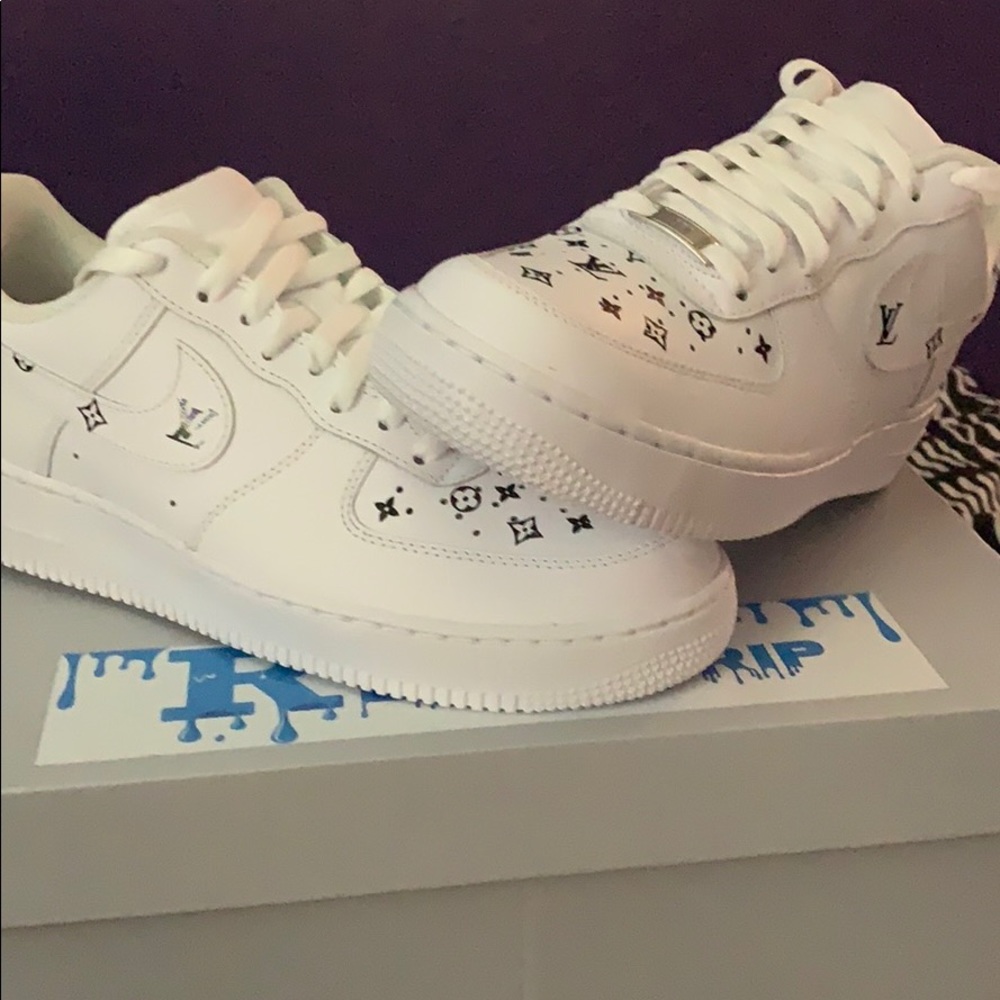 Custom LV Nike Air Forces